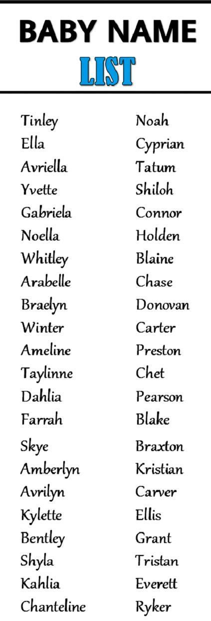 Baby Name Lists Cute Baby Names Baby Name List Baby Names