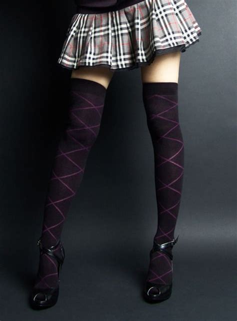 Knee High Socks And A Plaid Mini Skirt Never Fails Plaid Mini Skirt