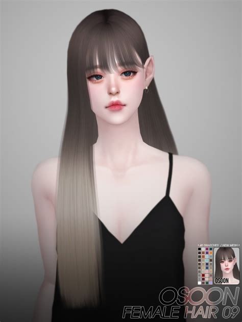 Female Hair 09 At Osoon Sims 4 Updates