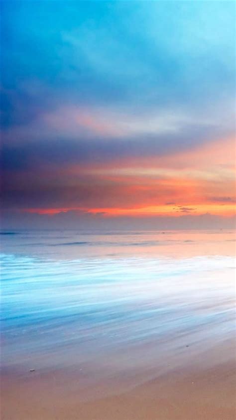 Nature Ocean Beach Sunset Bokeh Sky View Iphone 8 Wallpapers Free Download