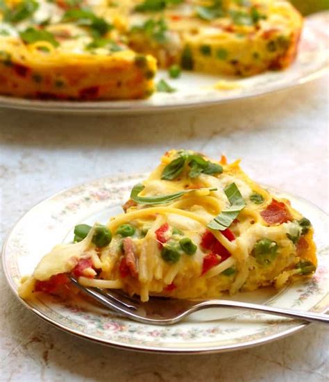 Slow Cooker Spaghetti Frittata Recipe Simple Nourished Living