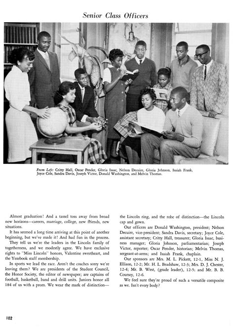 The Bumblebee Yearbook Of Lincoln High School 1960 Page 102 The Portal To Texas History