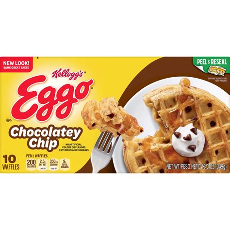 Kelloggs Eggo Frozen Waffles Chocolatey Chip Shop Entrees And Sides