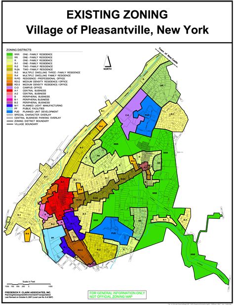 Zoning Map Of The Village Of Pleasantville Pleasantville Ny