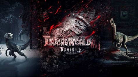 Download Jurassic World Dominion Dark Red Fan Art Wallpaper