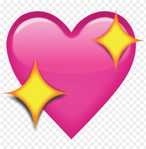 Sparkling Pink Heart Emoji Png Clipart Png Photo 35393 TOPpng