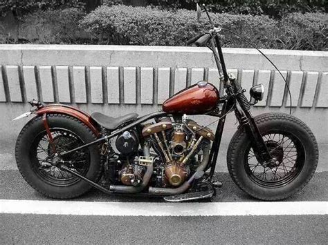 Old School Harley Davidson Chopper Chopper Motorcycle Bobber Chopper