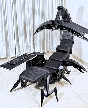 Scorpion chair emperor gaming chair computer workstation cool gadgets for men workstation. this giant scorpion gaming chair is a zero-gravity ...