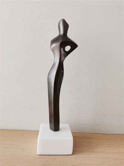 Abstract Figure Sculpture Solid Brass Brute Minimalist Etsy