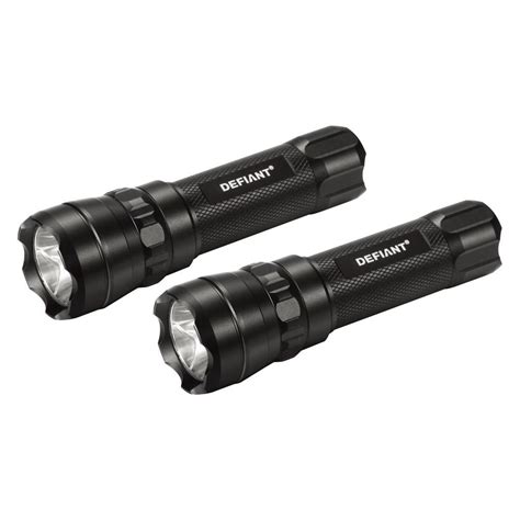 Defiant 300 Lumens Led Flashlights 2 Pack Hd13q426 The Home Depot