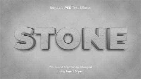 Editable 3d Concrete Stone Psd Text Effect 26604404 Psd
