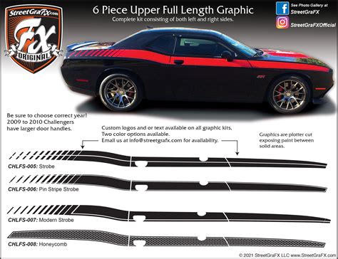 Dodge Challenger Stripes Racing Stripes Rt Graphics Streetgrafx