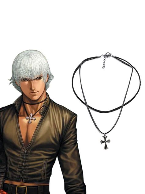 King Of Fighters 99 K Dash Cross Nacklace Game Cosplay Accessories