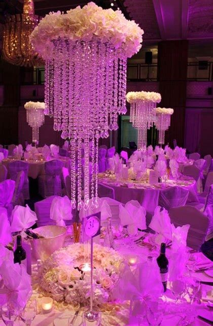 Acrylic Crystal Wedding Centerpiece Table Decor 80cm Tall By 30cm