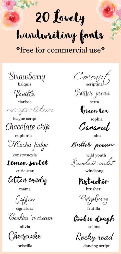 Let us know on twitter: 20 Feminine Handwriting Fonts Free for Commercial Use {So ...