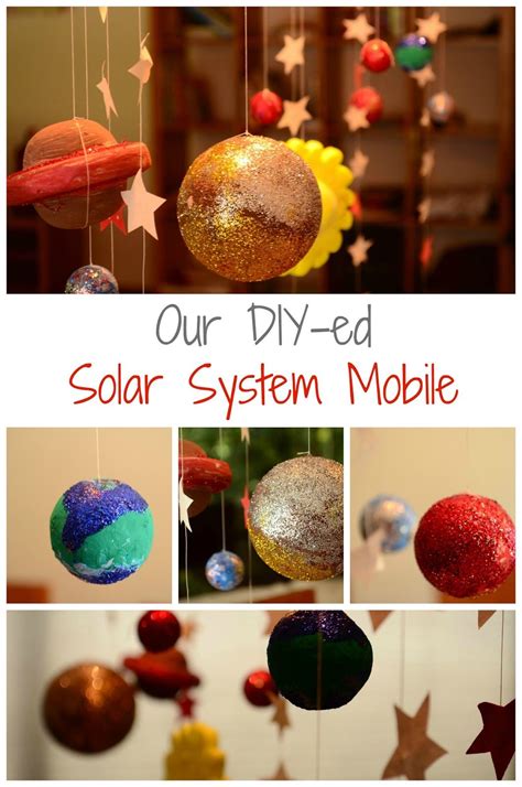 A mobile is such an important part of your nursery. Our DIY Solar System Mobile | Solar system mobile, Diy ...