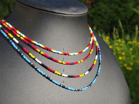 Native American Necklace Seed Beads Necklace Native American Etsy