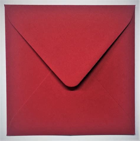 Colourful Red 100 Recycled 130mm Square Envelope 120gsm Amazing Paper