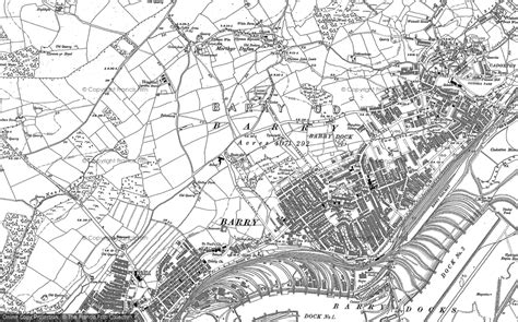 Historic Ordnance Survey Map Of Barry