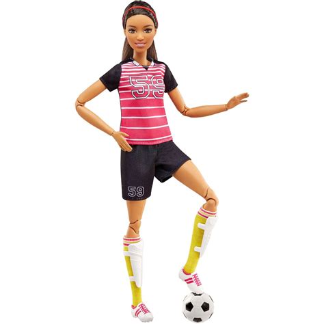 Barbie Career Made To Move Soccer Player Doll Ultra Flexibility With