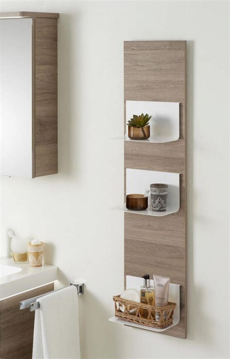 Badezimmer wandregal von relaxdays, natur. Hängeregal eichefarben, die perfekte Ergänzung für Ihr ...