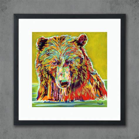 Ennis Bear Giclee Art Print From Original Painting Signed Limited