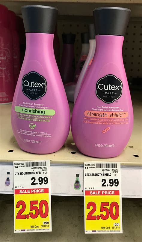 $ 28.00 — available on subscription from $ 22.40 every 3 months add to cart Cutex Care Nail Polish Remover JUST $1.50 at Kroger!! (Reg Price $2.99) | Kroger Krazy