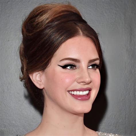 Lana Del Rey S Retro Updo Behindthechair Com