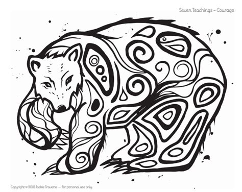 Winnipeg Artist Releases Free Anishinabee Colouring Sheets Red River