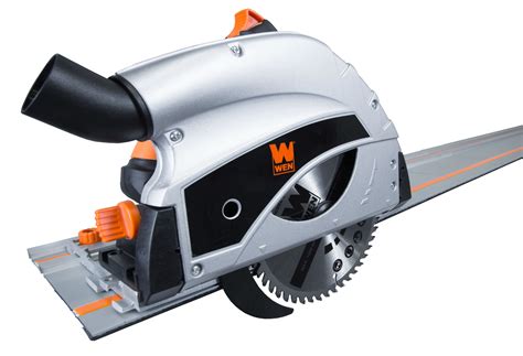 Wen 9 Amp Plunge Cut Circular Track Saw With Two 275 Inch Tracks