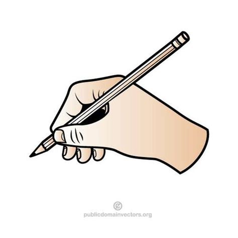 Dec 27, 2019 · tidak semua orang dapat membanggakan tulisan tangan yang halus dan indah. Pensil di tangan | Domain publik vektor