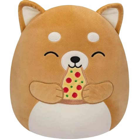 Squishmallows Angie The Shiba Inu With Pizza 12 Plush By Kellytoy