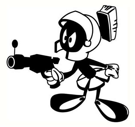 Marvin The Martian Vinyl Decal For Car Truck Laptop Suv Etsy