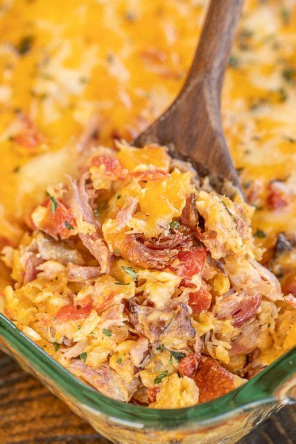 Like a pot of beans, roast pork shoulder leftovers are versatile and can easily be incorporated into countless recipes—add them to breakfast hashes and quesadillas, stews and soups. Pulled Pork King Ranch Casserole - a delicious twist on a classic Tex-Mex dish! This isn't fan ...