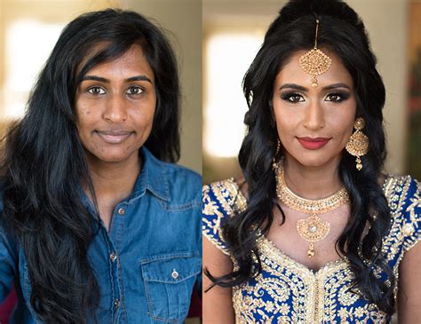Indian Bridal Makeup Before And After