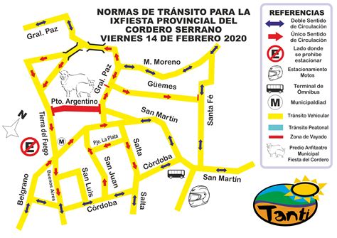 Mapa Dirección De Calles Tanti