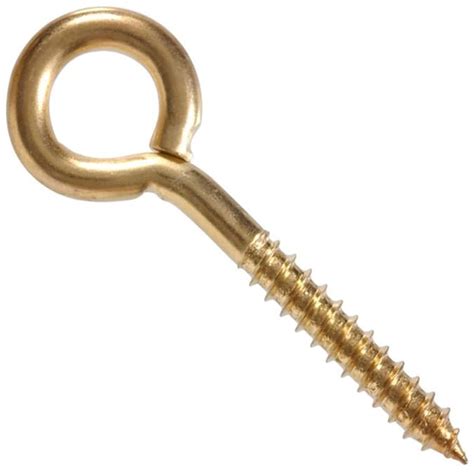 Hillman 38 In X 4 12 In Brass Plated Coarse Thread Eye Bolt 10 Count