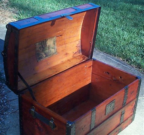 607 Restored Antique Dome Top Steamer Trunk For Sale Available 540 659 6209