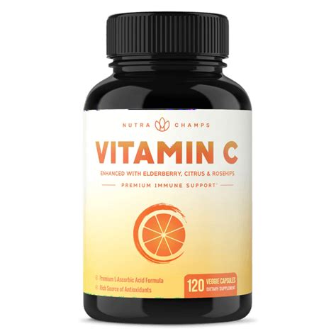 Vitamin C 1000mg With Elderberry Citrus Bioflavonoids And Rose Hips