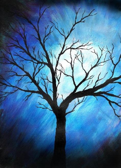 30 Easy Tree Painting Ideas For Beginners Simple Acrylic Abstract Pai