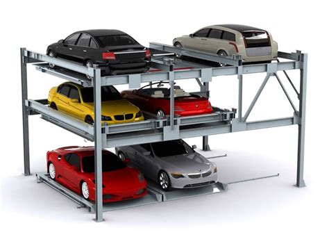 Three Levels Vertical Horizontal Automated Car Parking System