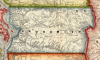 Snohomish County Washington 1909 Map • mappery