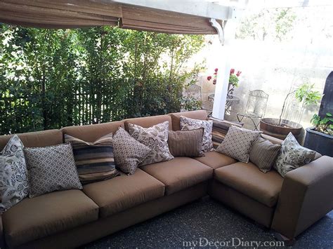 Converting Indoor Sofas For An Outdoor Patio Set