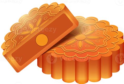 Mooncake Illustration Mid Autumn Festival 9587328 Png