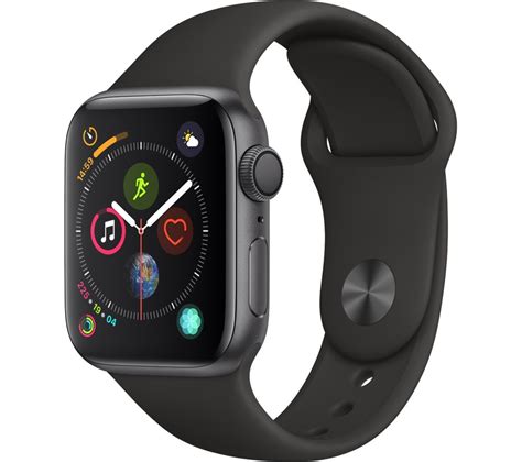 Please note that some carriers may. APPLE Watch Series 4 - Space Grey & Black Sports Band, 40 ...