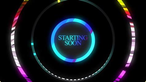 Animated Starting Soon Screen Twitch Free