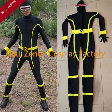 Black X Men Spandex Cyclops Superhero Costume Xm1043 3899 Cheap