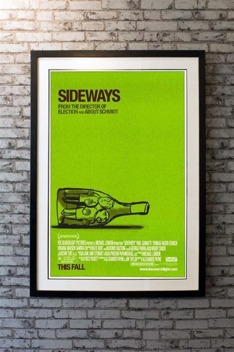 Sideways Poster Sideways Film 2004 Poster Movie Added Coroner Jan 6