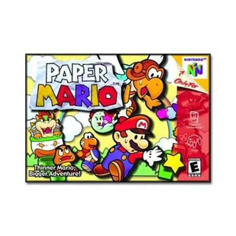 Paper Mario Nintendo 64 Game Cartridge