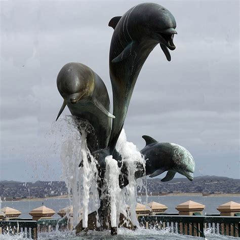Dolphin Sculpture Animal Sculpture Bronze Porpoise Statue
